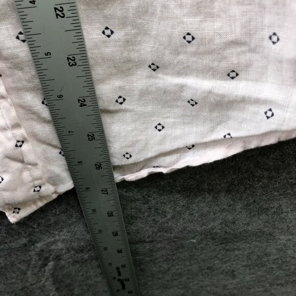 Abercrombie & Fitch 100% Linen Long Sleeve Shirt Mens XS Pink Button Down - Picture 8 of 8